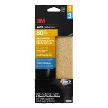 Pinpoint 3.67 in.x9 in. Medium Aluminum Oxide Automotive Sandpaper PI278094